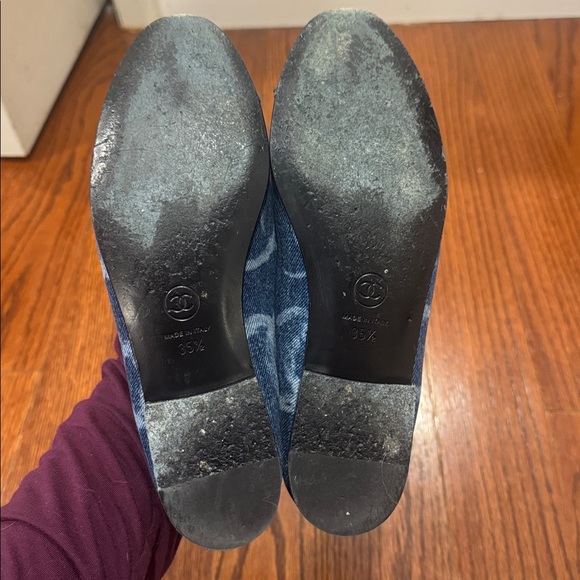 Chanel denim CC ballet flats - Picture 6 of 12